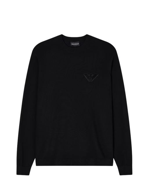 Maglione in lana vergine rasata con patch aquila Emporio Armani | EM002419 AF14158.UC001